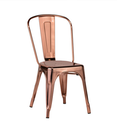 Rose Gold Metal Chair