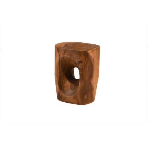 Wood Stump Stool/Side Table