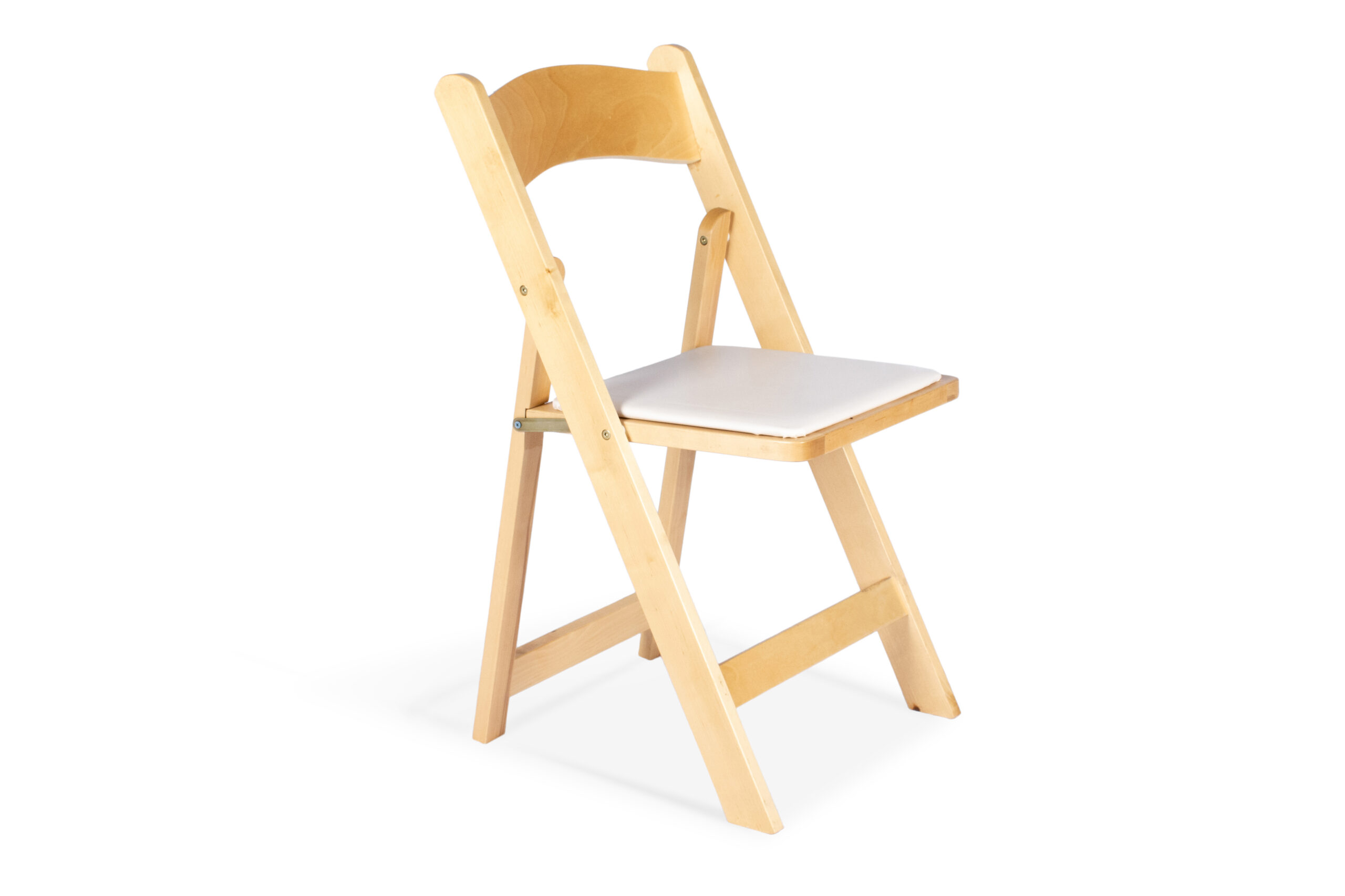Natural Padded Folding Chair