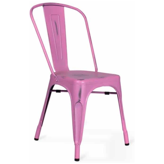 Pink Metal Chair