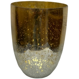 gold flakes vase