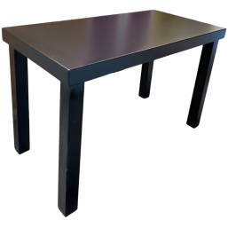 7×2 Black Dining Table
