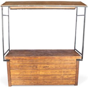 7' Rustic Buffet With Roof